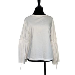 Loft Tied Bell Sleeve Top